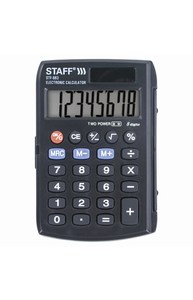 Калькулятор  8 разр. карманный "STF-883" 95*62мм., двойное питание