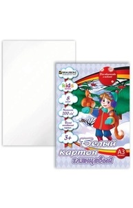 Картон белый мелованный А3  8л "Kids Series. В лесу"