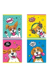 Тетрадь 48л клетка "Питомцы. Comic animals", эконом