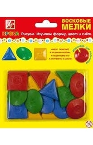 Мелки восковые 16 шт "Геометрические фигуры" (в блистере)