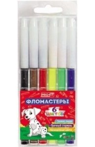 Фломастеры  6цв "Веселые животные" невентилируемые, в блистере