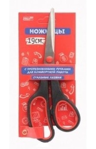 Ножницы 190мм "Profit" прорезин. кольца