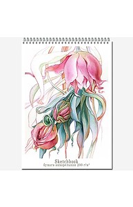 Скетчбук А4 20л спираль "Sketchbook", акварельная бумага 200гр