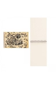 Скетчбук А6 20л спираль "Sketchbook", палевая тисненая бумага 280 г/кв.в
