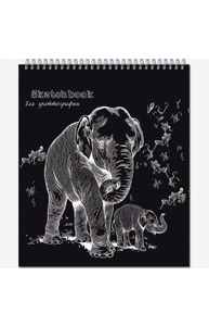 Скетчбук А5  8л спираль "Sketchbook aquarelle",  грунтованная "каменная" бумага