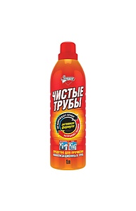 Средство для прочистки канализационных труб 1 л ЧИСТЫЕ ТРУБЫ (ТИП КРОТ)
