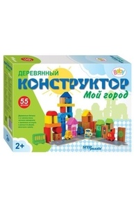 Конструктор деревянный "Мой город" арт.89801