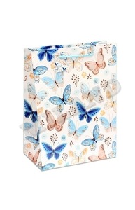 Пакет бумажный 26х33х14 "Милые бабочки"  МБ-0213