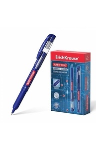 Ручка роллер "Metrix" 0,5мм. синяя, одноразовая