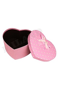 Коробка подарочная 270 х 230 х 130 Романтика/ сердце, с бантиком, розовый ПП-6724
