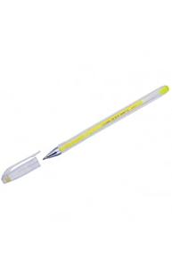 Ручка гелевая "Hi-Jell Color" 0,7мм желтая