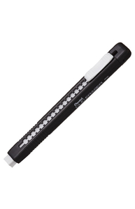 Резинка стирательная (ластик) "Clic Eraser" 17х12х15 мм, белый, выдвижной, черный