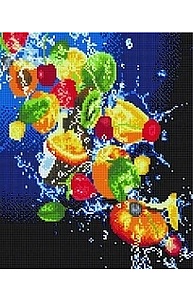 Алмазная мозаика 40х50см Леденящая свежесть фруктов UB156