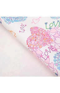 Бумага упаковочная 50 х 70 см Love  2948199