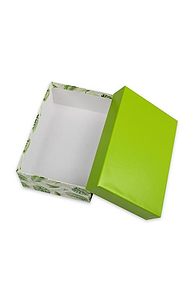 Коробка подарочная 230 x 160 x 95 "Джунгли" крышка зеленая  ПП-3299