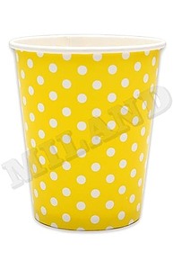 Стаканы бум.Yellow Pin Up 6 шт. (250 мл), еврослот    ПФ 1  ЕВ-5312