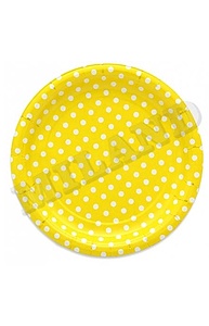Тарелки бум. Yellow Pin Up 6 шт. (17 см.),еврослот    ПФ 1 ЕВ-5316
