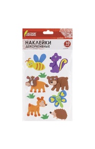 Наклейки из EVA "Лесные жители", 10 шт., ассорти, 661462