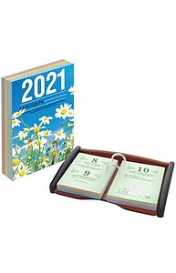 Календарь 2021 перекидной (1 краска,4 цвета ) (газет) 160л "Ромашки"