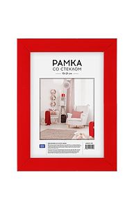 Фоторамка А5 (15*21см) №10/1 пластик, красный