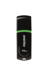 Флеш-диск 16 GB, SMARTBUY Paean, USB 2.0, черный, SB16GBPN-K