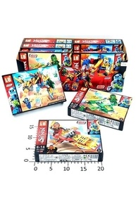 Конструктор NINJA  4 в 1 (6-14 деталей) №LB591/8