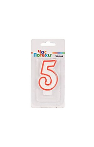 Свеча-цифра "5" Классик 6см/G