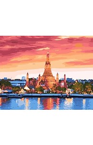 Холст с красками 40х50см Бангкок