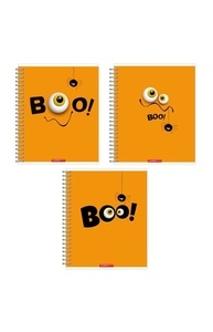 Тетрадь 96л спираль клетка "Boo"