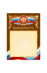 Благодарность премиум