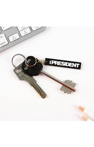 Брелок деревянный "Mr. President", 4,5 х 3,5 см