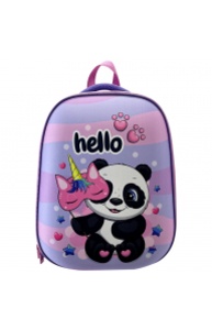 Ранец "Hello, Panda" 39*30*18см, 2 отделения, 2 кармана, анатомическая спинка