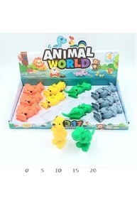 Игрушка заводная животные12 шт. в коробке