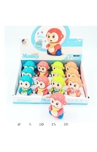 Игрушка заводная обезьянка №6635 12 шт. в коробке