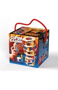 Игра для всей семьи "Сорви башню" (цветная)