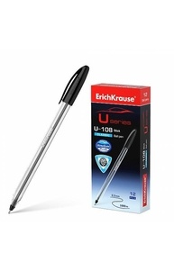 Ручка шариковая "U-108 Classic Stick" 1,0мм черный, треугольная