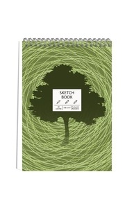 Скетчбук А5 40л спираль "Tree", 100гр 7Бц
