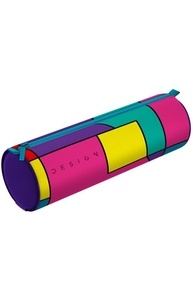 Пенал-тубус тканевый на молнии 210*60 "ColorBlock"