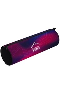 Пенал-тубус тканевый на молнии 210*60 "Terrain blue"