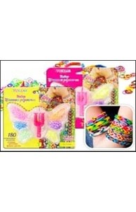 Набор цветных резиночек для детского творчества "Бабочка", блистерная упаковка, 180 р