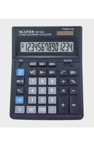 Калькулятор 12 разр. настольный 199*153мм, черный, двойное питание