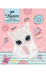 Книга для кулинарных рецептов А5 80л "Sweet Cat" на кольцах, 5 раздел