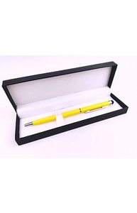 Ручка шариковая подарочная "Classic" синяя, корпус желтый