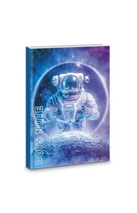 Книга для записей А6 64л "Space adventures" интеграл soft-touch