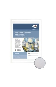 Холст на картоне "Студия", 35*50см, 100% хлопок, 280г/м2, мелкое зерно
