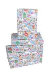 Коробка подарочная НГ- Зимние единороги 19 х 12 х 7,5 см