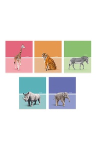 Тетрадь 48л клетка "Wild animals"