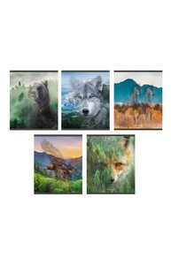 Тетрадь 96л линейка "Wild life"