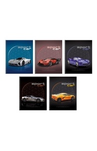 Тетрадь 80л спираль клетка "Sport car"