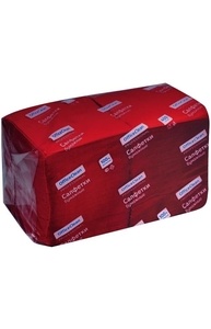 Салфетки бумажные OfficeClean, 1 слойн., 24*24см, бордовый, 400шт.